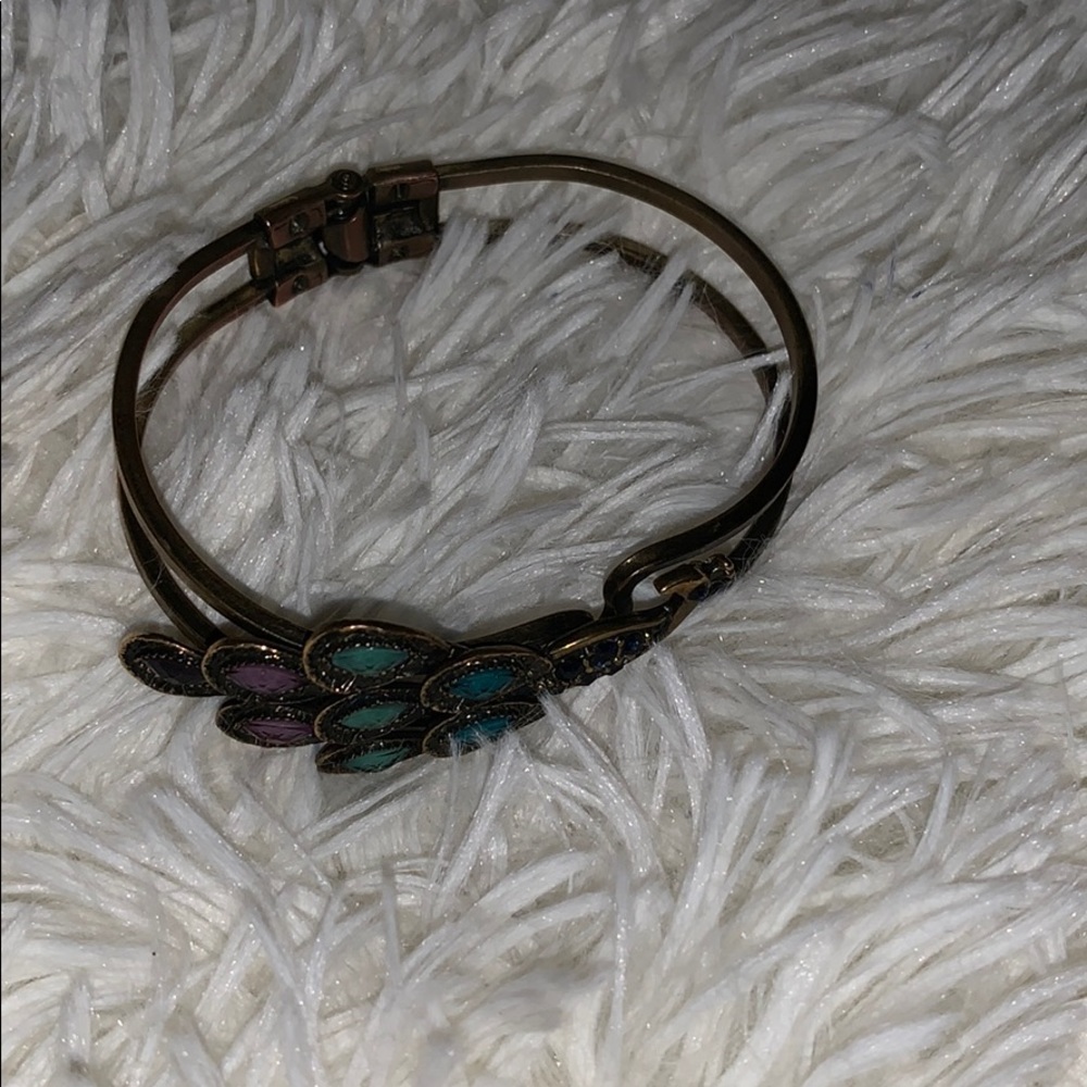 Beautiful vintage peacock bracelet - Picture 3 of 8